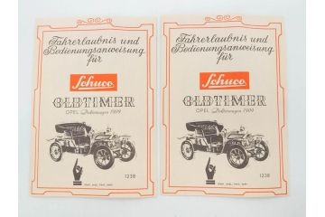Schuco(シュコー)　OLD TIMER　Ford COUPET 1917 Renault 6cv/1911(1227、1230、1229、1228、ゼンマイ)　Mercedes SIMPLEX 32PS/1902 Opel DOKTORWAGEN 4/8PS 1909 おもちゃ6点セット(フォード、ルノー、メルセデス、オペル、オールドタイマー、玩具、車、外箱付き)(R-080763)