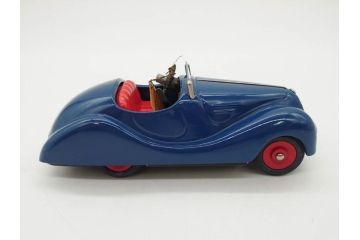 Schuco(シュコー)　Akustico 2002/Examico 4001(4011)/BMW 327 coupe 1/18/Studio IV Bugatti　おもちゃ4点セット(Edition、Classic、ブガッティ、クーペ、エグザミコ、ゼンマイ、ブリキ、玩具、車、外箱付き)(R-080764)