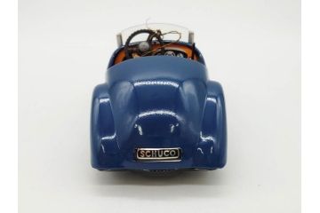 Schuco(シュコー)　Akustico 2002/Examico 4001(4011)/BMW 327 coupe 1/18/Studio IV Bugatti　おもちゃ4点セット(Edition、Classic、ブガッティ、クーペ、エグザミコ、ゼンマイ、ブリキ、玩具、車、外箱付き)(R-080764)