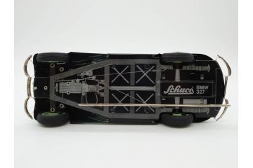 Schuco(シュコー)　Akustico 2002/Examico 4001(4011)/BMW 327 coupe 1/18/Studio IV Bugatti　おもちゃ4点セット(Edition、Classic、ブガッティ、クーペ、エグザミコ、ゼンマイ、ブリキ、玩具、車、外箱付き)(R-080764)