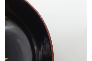 明治〜大正期　輪島塗　蒔絵　木製　松竹梅　雅なお椀5客セット(金彩、松の実、花、吸物椀、木製、漆器、漆芸、金彩、和食器、蓋付き)(R-080765)