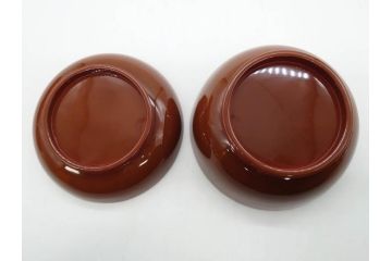 明治〜大正期　輪島塗　蒔絵　木製　松竹梅　雅なお椀5客セット(金彩、松の実、花、吸物椀、木製、漆器、漆芸、金彩、和食器、蓋付き)(R-080765)