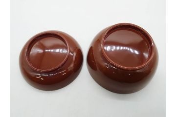 明治〜大正期　輪島塗　蒔絵　木製　松竹梅　雅なお椀5客セット(金彩、松の実、花、吸物椀、木製、漆器、漆芸、金彩、和食器、蓋付き)(R-080765)