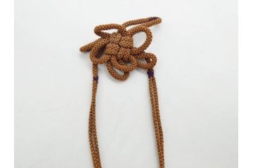 戦前　深川製磁　オールド深川　有田焼　陶器籠/金工　虫籠形真鍮製吊香炉の2点セット(鳥、小物入れ、仏具、茶道具、裏印、房付き)(R-080767)