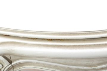 中古　美品　特注!!　特大サイズ　オーダーメイド　クラシック家具　ケント工房　15世　アンティーク調　真っ白なカラーリングにロココ様式のデザインが魅力的なダイニングテーブル(4人掛け、6人掛け、食卓)(定価約100万円)(R-080772)