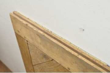 フランスアンティーク　フレンチオーク材　無垢材　在庫55枚あります!!　テーブルトップとしても使える!!ヴェルサイユ張りの床材1枚(パーケット、DIY、天板、木材、古材、資材)(※表示価格は1枚の価格です)(R-080780)