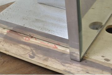 海外ブランド家具　シンプルで洗練されたデザインが魅力のモダンなスタンドミラー(鏡、姿見)(R-080781)