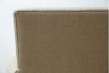 中古　フランス輸入家具　ファブリック　お部屋に取り入れやすいナチュラルモダンデザインのクラブソファ　定価約25万円　(R-080783)