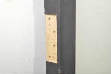 中古　特注品　楢(ナラ)材　グレモン錠付き特大の店舗用ドア1対2枚セット (両開きドア、ガラス扉、玄関ドア、建具)(製作費約120万円)(R-080784)