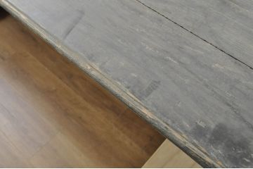 フランスアンティーク　シャビーな風合いがおしゃれなダイニングテーブル(4人掛け、6人掛け、作業台、ワークテーブル、ディスプレイテーブル、展示台、飾り台、店舗什器)(R-080785)