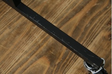 中古　鉄工所手作り　オーダー品!!　シンプルなスチールハンガー4点セット　(R-080787)