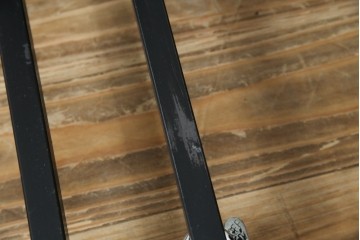 中古　鉄工所手作り　オーダー品!!　シンプルなスチールハンガー4点セット　(R-080787)