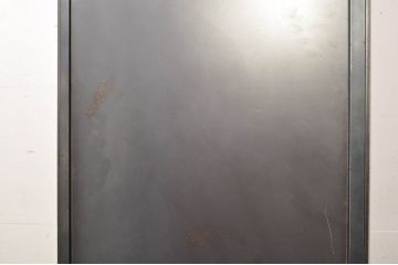 中古　美品　エグジットメタルワークサプライ(EXIT METAL WORK SUPPLY)　NRT-05　インダストリアルなデザインが格好いいスタンドミラー(姿見、鏡、キャスター付き、店舗什器)(定価約18万円)(R-080789)