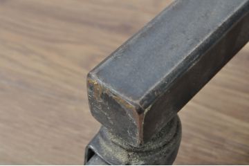 中古　美品　エグジットメタルワークサプライ(EXIT METAL WORK SUPPLY)　NRT-05　インダストリアルなデザインが格好いいスタンドミラー(姿見、鏡、キャスター付き、店舗什器)(定価約18万円)(R-080789)