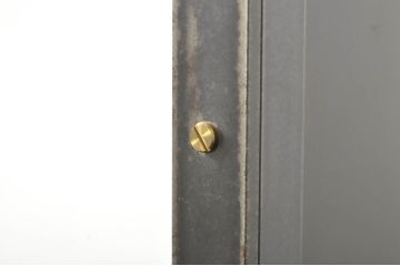 中古　美品　エグジットメタルワークサプライ(EXIT METAL WORK SUPPLY)　NRT-05　インダストリアルなデザインが格好いいスタンドミラー(姿見、鏡、キャスター付き、店舗什器)(定価約18万円)(R-080789)