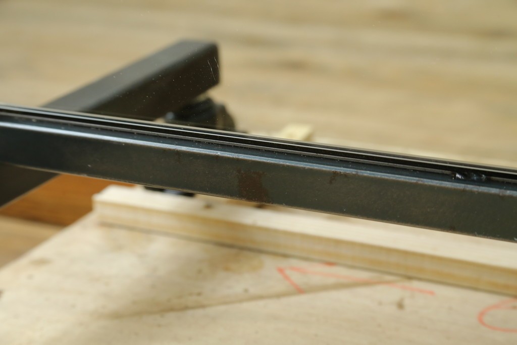 中古　美品　エグジットメタルワークサプライ(EXIT METAL WORK SUPPLY)　NRT-05　インダストリアルなデザインが格好いいスタンドミラー　定価約18万円　(R-080789)