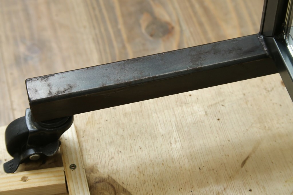 中古　美品　エグジットメタルワークサプライ(EXIT METAL WORK SUPPLY)　NRT-05　インダストリアルなデザインが格好いいスタンドミラー　定価約18万円　(R-080789)