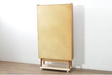 デンマークビンテージ　美品　Johannes Sorth(ヨハネス・ソース)　Bornholms Mobelfabrik社　シンプルでナチュラルな風合いが魅力のブックシェルフ(本棚、書棚、オープンラック、飾り棚、陳列棚、北欧、ヴィンテージ)(R-080792)