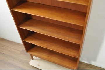 デンマークビンテージ　美品　Johannes Sorth(ヨハネス・ソース)　Bornholms Mobelfabrik社　シンプルでナチュラルな風合いが魅力のブックシェルフ(本棚、書棚、オープンラック、飾り棚、陳列棚、北欧、ヴィンテージ)(R-080792)