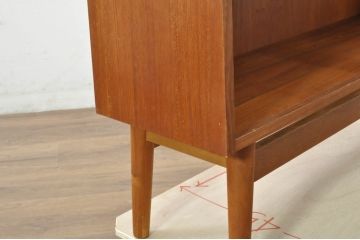 デンマークビンテージ　美品　Johannes Sorth(ヨハネス・ソース)　Bornholms Mobelfabrik社　シンプルでナチュラルな風合いが魅力のブックシェルフ(本棚、書棚、オープンラック、飾り棚、陳列棚、北欧、ヴィンテージ)(R-080792)