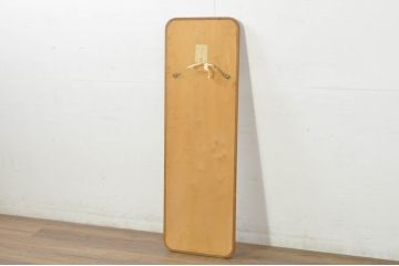 北欧ビンテージ　スウェーデン　Froseke AB Nybrofabriken社　Kristallglas VA　チーク材　落ち着きのある色味とシンプルなデザインが魅力的なウォールミラー(姿見、壁掛け鏡、ヴィンテージ)(R-080801)