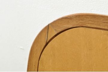 北欧ビンテージ　スウェーデン　Froseke AB Nybrofabriken社　Kristallglas VA　チーク材　落ち着きのある色味とシンプルなデザインが魅力的なウォールミラー(姿見、壁掛け鏡、ヴィンテージ)(R-080801)