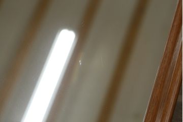 北欧ビンテージ　スウェーデン　GLAS-MASTER(グラスマスター)社　チーク材　木のぬくもりを感じる色味が素敵なウォールミラー(姿見、壁掛け鏡、ヴィンテージ)(R-080802)