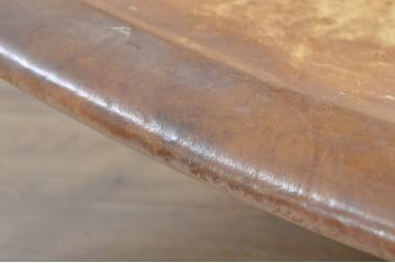 【簡易リペア限定品】北欧ビンテージ　スウェーデン　Luxus(ラクサス)社製　Uno&Osten Kristiansson(ウノ&オステン・クリスチャンソン兄弟)　モデル204　本革(レザー)　個性的なデザインが目を惹くハンティングチェア(ラウンジチェア、イージーチェア、ヴィンテージ)(R-080805)