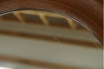 北欧ビンテージ　デンマーク　Pedersen & Hansen製　シンプルなデザインで取り入れやすい壁掛け鏡(ウォールミラー、吊り鏡、ヴィンテージ)(R-080806)