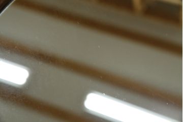 北欧ビンテージ　デンマーク　Pedersen & Hansen製　シンプルなデザインで取り入れやすい壁掛け鏡(ウォールミラー、吊り鏡、ヴィンテージ)(R-080806)