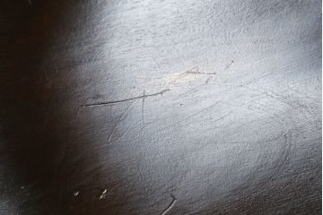 中古　美品　希少な廃盤品!!　松本民芸家具　贅沢なくつろぎのひとときを堪能できるG型ロッキングチェア(椅子、イス、板座チェア、アームチェア)(R-080812)