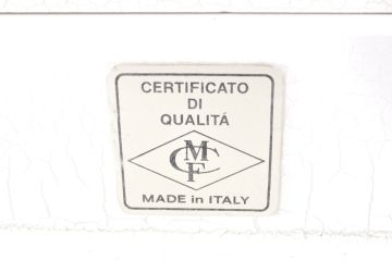 中古　イタリア高級家具　ロココ調　Mario Colciago&Figli(マリオ・コルチャゴ)　Fratelli Origgi(フラテッリ・オリッジ)　圧迫感を抑えたRガラスの優しいデザインが魅力的なキャビネット(半月型、半円型、サイドキャビネット、飾り棚、ガラスケース、ショーケース、コレクションケース、ディスプレイケース、収納棚、戸棚、曲げガラス)(R-080813)