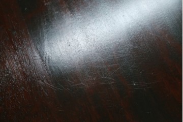 中古　美品　九州民芸家具　格子デザインがモダンな小振りの飾り棚　(R-080817)