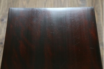 中古　美品　九州民芸家具　格子デザインがモダンな小振りの飾り棚　(R-080817)