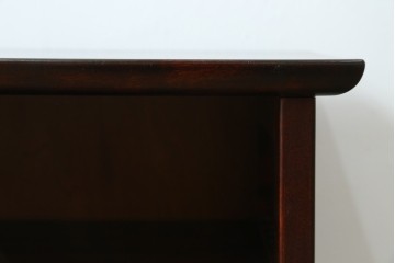 中古　美品　九州民芸家具　格子デザインがモダンな小振りの飾り棚　(R-080817)