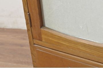 和製アンティーク　美品　栓材　透かしの意匠が目を引く本箱(ブックケース、収納棚、戸棚、キャビネット)(R-080818)