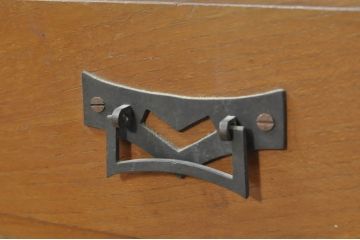 和製アンティーク　美品　栓材　透かしの意匠が目を引く本箱(ブックケース、収納棚、戸棚、キャビネット)(R-080818)