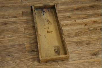 フランスアンティーク　美品!!　特大　挽き物の脚が素敵なアクセント!パイン材と楡(ニレ)材の引き出し付きテーブル　(R-080822)