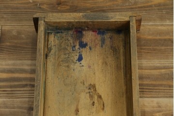 フランスアンティーク　美品!!　特大　挽き物の脚が素敵なアクセント!パイン材と楡(ニレ)材の引き出し付きテーブル　(R-080822)