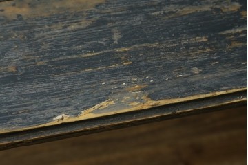 フランスアンティーク　美品!!　特大　挽き物の脚が素敵なアクセント!パイン材と楡(ニレ)材の引き出し付きテーブル　(R-080822)