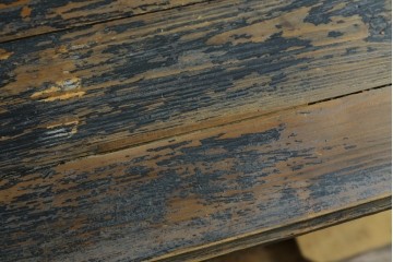 フランスアンティーク　美品!!　特大　挽き物の脚が素敵なアクセント!パイン材と楡(ニレ)材の引き出し付きテーブル　(R-080822)