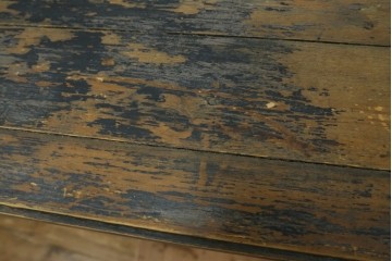 フランスアンティーク　美品!!　特大　挽き物の脚が素敵なアクセント!パイン材と楡(ニレ)材の引き出し付きテーブル　(R-080822)