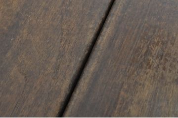 フランスアンティーク　希少な作り　バーチ材　ロートアイアンと天板のヒンジ金具が素敵なバタフライテーブル(サイドテーブル、エクステンションテーブル、2人掛け、4人掛け、作業台)(R-080825)