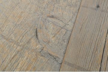 フランスアンティーク　鋳鉄レッグ　天板松(マツ)材　インダストリアルな雰囲気たっぷりの無骨さが素敵な鉄脚作業台(ワークテーブル、アイアンテーブル、ディスプレイテーブル、展示台、飾り台、店舗什器)(R-080834)