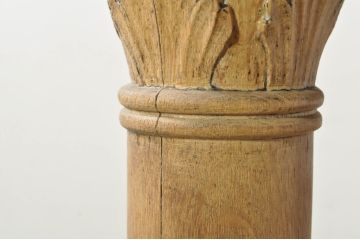 フランスアンティーク　オーク材　クラシカルな彫刻が素敵なドレイパーズテーブル(作業台、ワークテーブル、ディスプレイテーブル、展示台、飾り台、店舗什器)(R-080835)