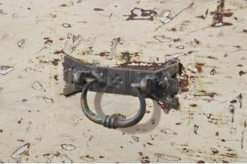 フランスアンティーク　シャビーシックな雰囲気がおしゃれな3分割チェスト(ドロワー、サイドボード、システムカウンター、サイドチェスト)(R-080838)
