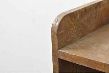 和製アンティーク　明るい木の色味がお部屋に取り入れやすい古い栓材の引き出し付き本棚(ブックシェルフ、飾り棚)(R-080848)