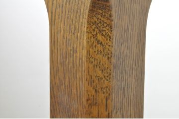 中古　美品!!　オランダ　オーク無垢材　上部が回転する木のぬくもり感じるスツール付きポールハンガー(コートハンガー、帽子掛け)(定価約13万円)(R-080849)