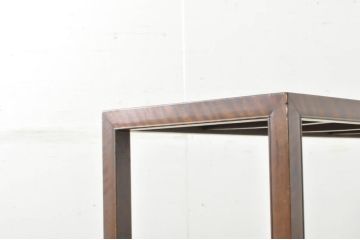 アジアンアンティーク　希少　中国美術　花梨(カリン)材　彫刻入りの扉が目を惹く茶棚(収納棚、戸棚、飾り棚、茶箪笥、サイドキャビネット)(R-080854)