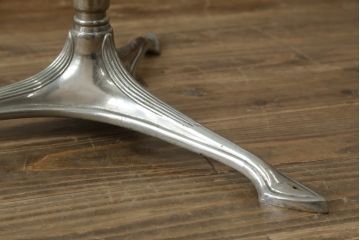 フランスアンティーク　店舗什器におすすめ!真鍮(しんちゅう)フレーム　両面使いできるシンプルな佇まいの飾り棚(ガラス棚、陳列棚、展示台、シェルフ、ディスプレイラック、オープンラック)(R-080857)